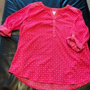 Croft & Barrow pink blouse